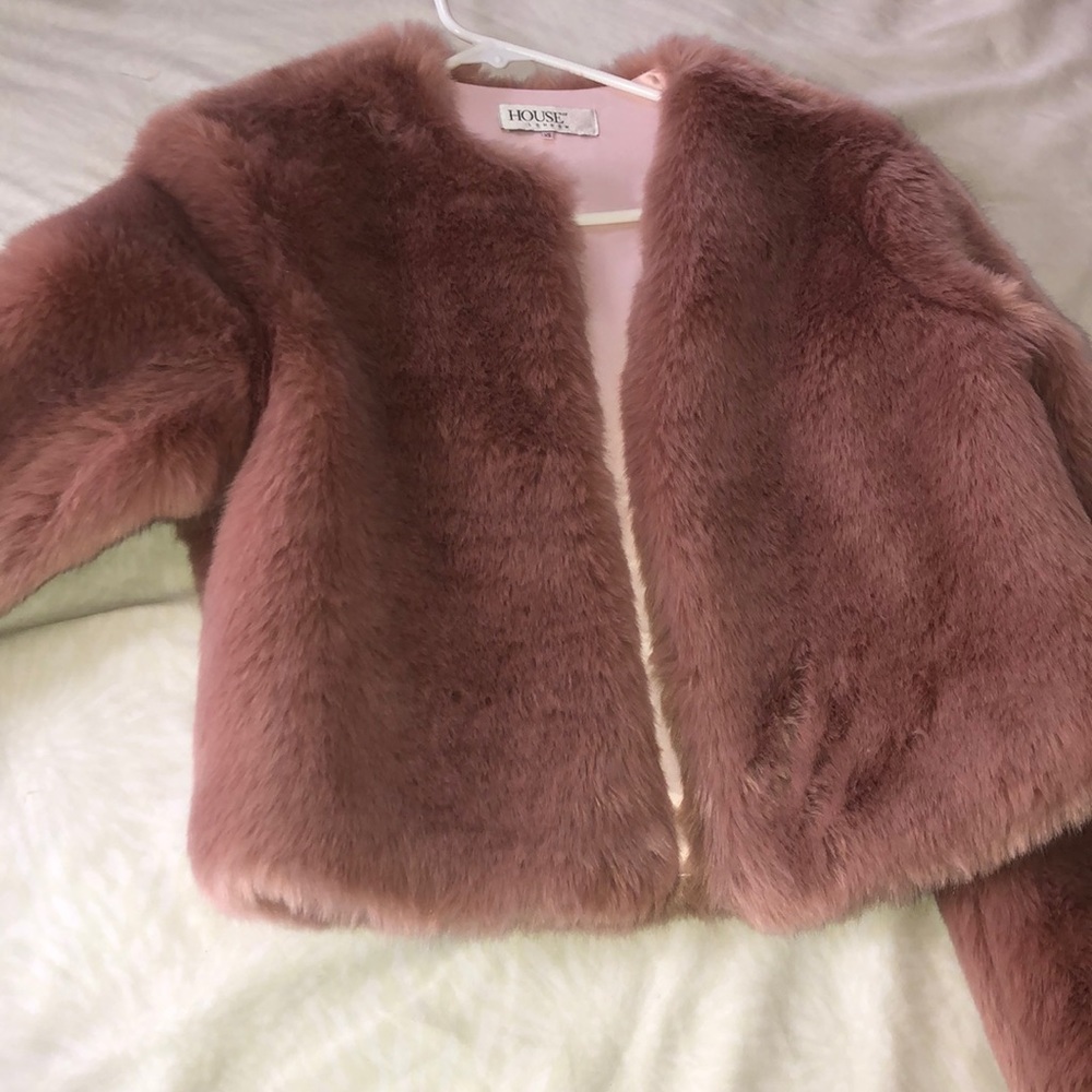 House of CB Faux crop top jacket.